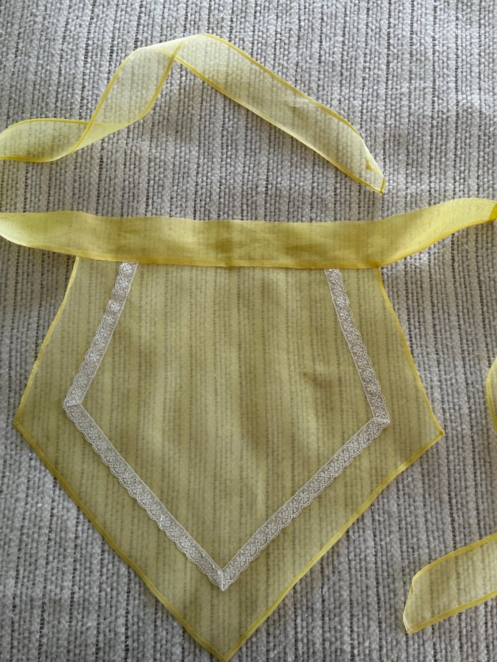 Vintage Hostess Apron in Yellow